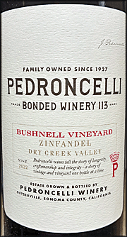 Pedroncelli 2022 Bushnell Vineyard Zinfandel