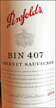 Penfolds 2014 Bin 407 Cabernet Sauvignon