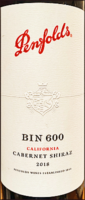 Penfolds 2018 Bin 600