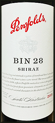 Penfolds 2021 Bin 28 Shiraz