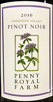 Pennyroyal Farm 2016 Pinot Noir