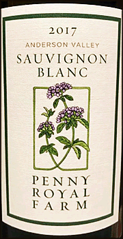 Pennyroyal Farm 2017 Sauvignon Blanc