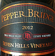 Pepper Bridge 2012 Seven Hills Vineyard