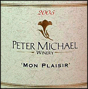 Peter Michael 2005 Mon Plaisir Chardonnay