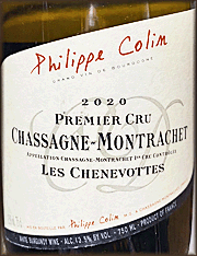 Philippe Colin 2020 Les Chenevottes Premier Cru