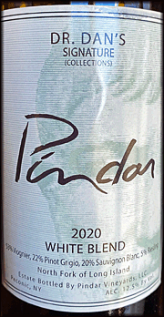 Pindar 2020 Dr. Dan's Signature White Blend