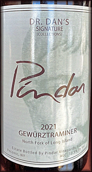 Pindar 2021 Dr. Dan's Signature Gewurztraminer