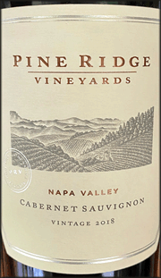 Pine Ridge 2018 Napa Valley Cabernet Sauvignon