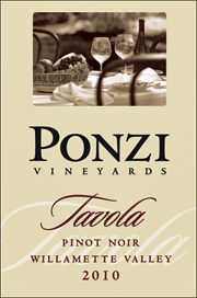 Ponzi 2010 Tavola Pinot Noir