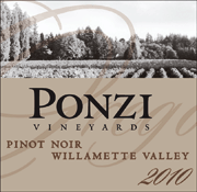 Ponzi 2010 Willamette Valley Pinot Noir