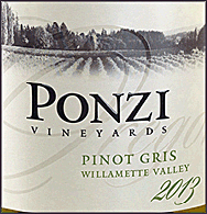 Ponzi 2013 Pinot Gris