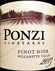Ponzi 2013 Willamette Valley Pinot Noir
