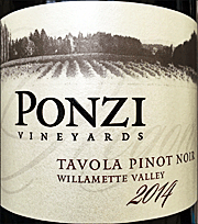 Ponzi 2014 Tavola Pinot Noir