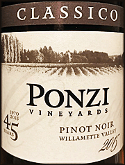 Ponzi 2015 Classico Pinot Noir