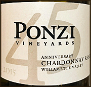 Ponzi 2015 Reserve Chardonnay