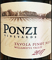 Ponzi 2017 Tavola Pinot Noir