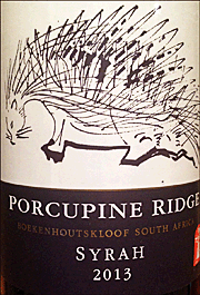 Porcupine Ridge 2013 Syrah