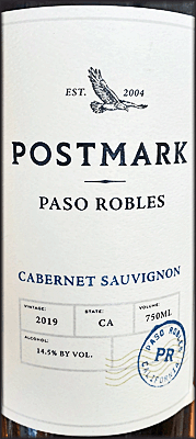 Postmark 2019 Cabernet Sauvignon