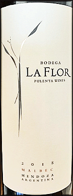 Pulenta 2018 La Flor Malbec