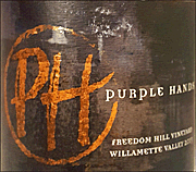 Purple Hands 2013 Freedom Hill Pinot Noir