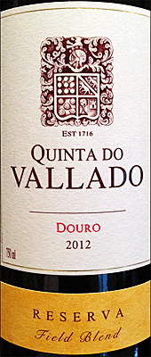 Quinta do Vallado 2012 Reserva Field Blend