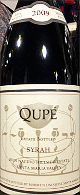 Qupe 2009 Bien Nacido Hillside Estate Syrah