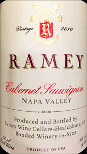 Ramey 2010 Napa Cabernet Sauvignon
