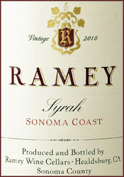 Ramey 2010 Sonoma Coast Syrah