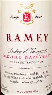 Ramey 2011 Pedregal Cabernet Sauvignon