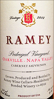 Ramey 2012 Pedregal Cabernet Sauvignon
