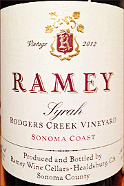 Ramey 2012 Rodgers Creek Syrah