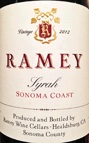 Ramey 2012 Sonoma Coast Syrah