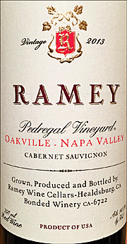 Ramey 2013 Pedregal Cabernet Sauvignon