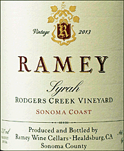 Ramey 2013 Rodgers Creek Syrah