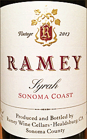 Ramey 2013 Sonoma Coast Syrah