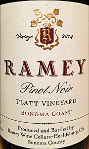 Ramey 2014 Platt Vineyard Pinot Noir