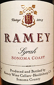 Ramey 2014 Sonoma Coast Syrah