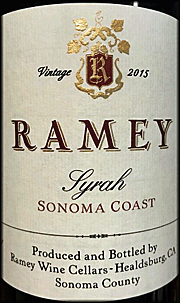 Ramey 2015 Sonoma Coast Syrah