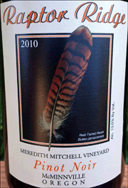 Raptor Ridge 2010 Meredith Mitchell Pinot Noir