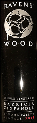 Ravenswood 2015 Barricia Zinfandel