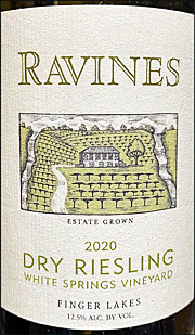 Ravines 2020 White Springs Riesling