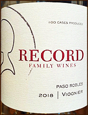 Record Family 2018 Viognier