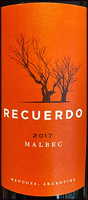 Recuerdo 2017 Malbec