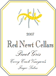 Red Newt 2007 Curry Creek Pinot Gris