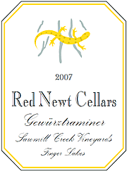 Red Newt 2007 Sawmill Creek Gewurtztraminer