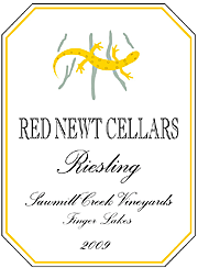 Red Newt 2009 Sawmill Creek Vineyards Riesling