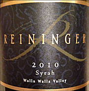 Reininger 2010 Walla Walla Syrah