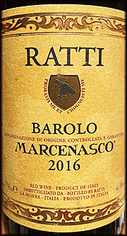 Ratti 2016 Marcenasco Barolo