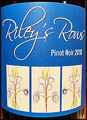 Riley's Rows 2018 Pinot Noir