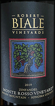 Robert Biale 2019 Monte Rosso Zinfandel